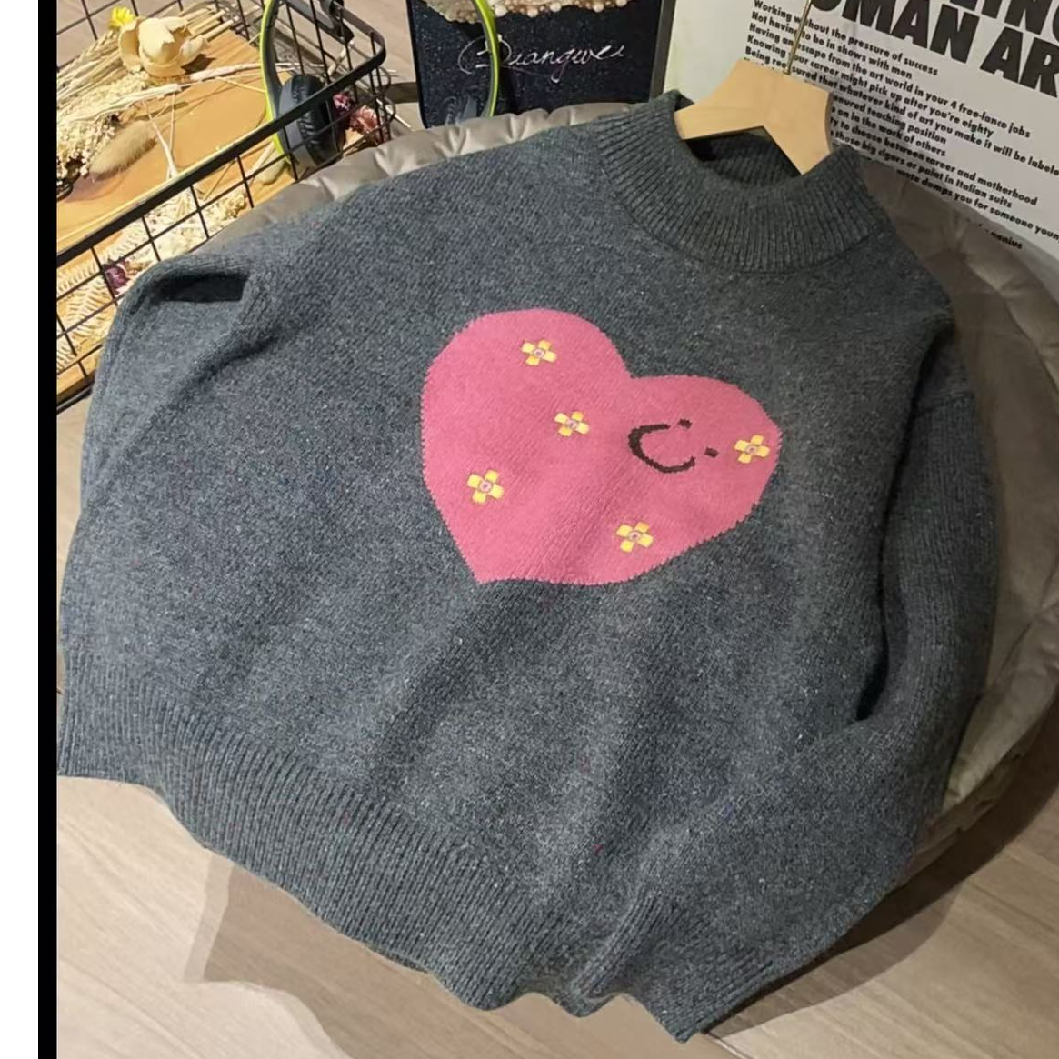 509152 秋款新款韩版洋气儿童舒适百搭春秋针织时尚毛衣