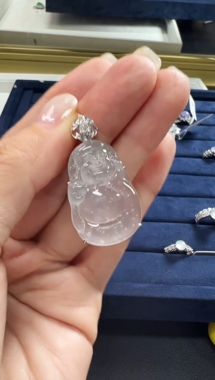 颈饰18K金镶嵌翡翠KLYL1129-005