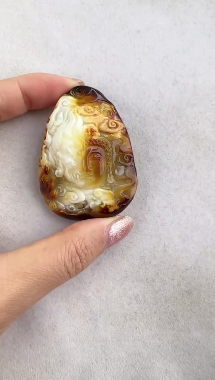 【闪购商品】定制琥珀未镶嵌10129045-吊坠