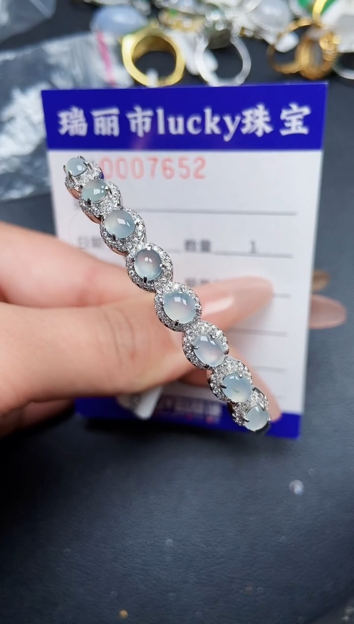 【闪购商品】翡翠颈饰银S925镶嵌7652