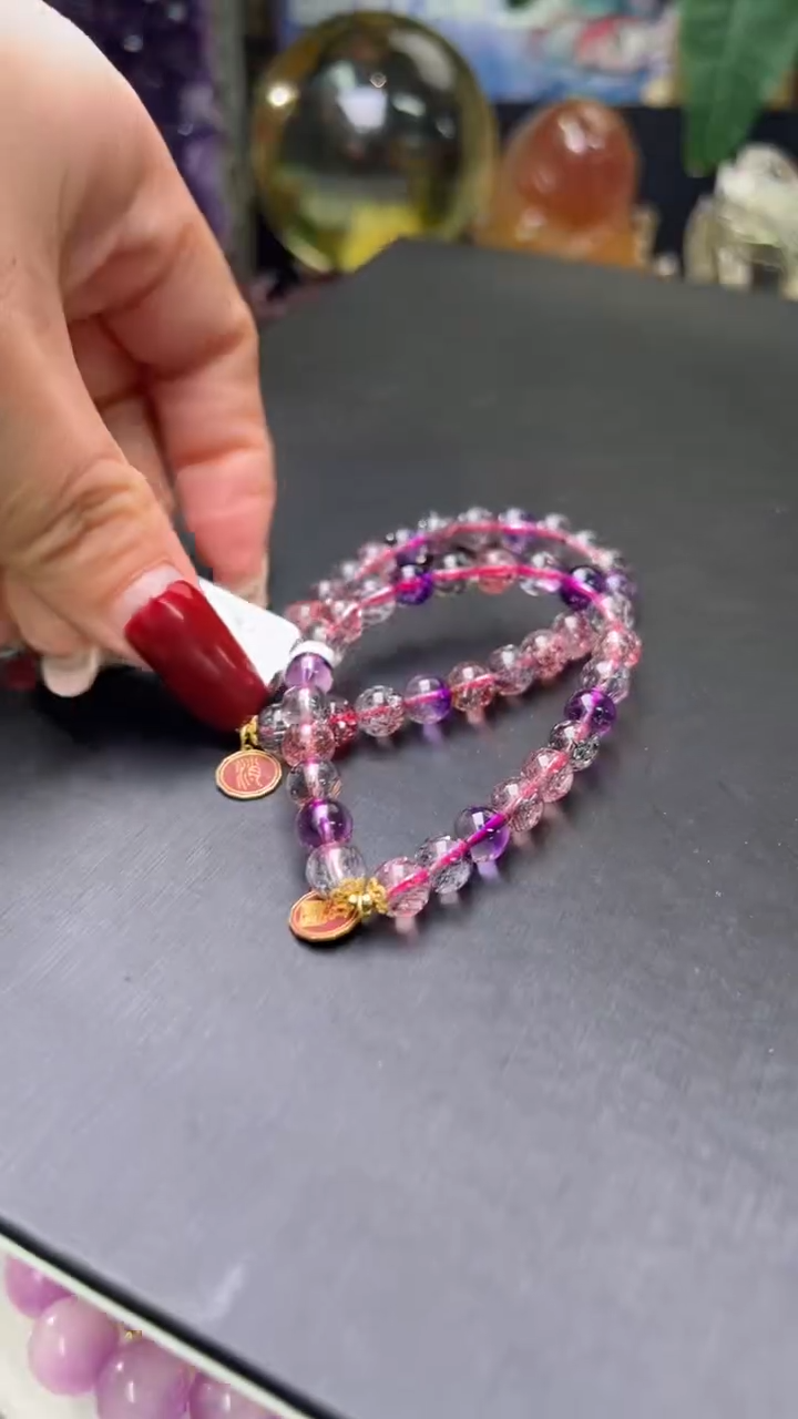 【闪购商品】水晶手串未镶嵌18K超七消消手串多样性发一Z20349