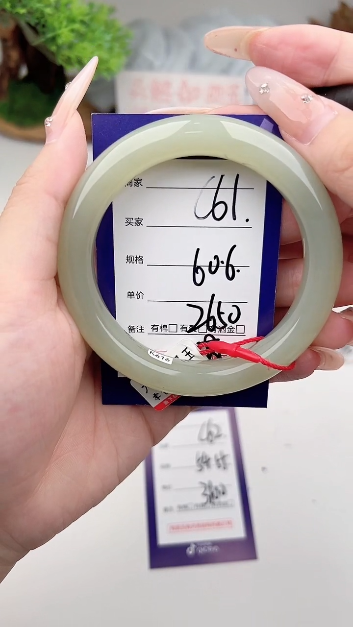未镶嵌手镯和田玉微色差C61