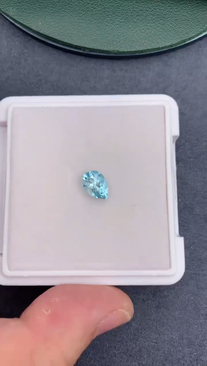 【闪购商品】海蓝宝石裸石未镶嵌1ct 海蓝宝石水滴