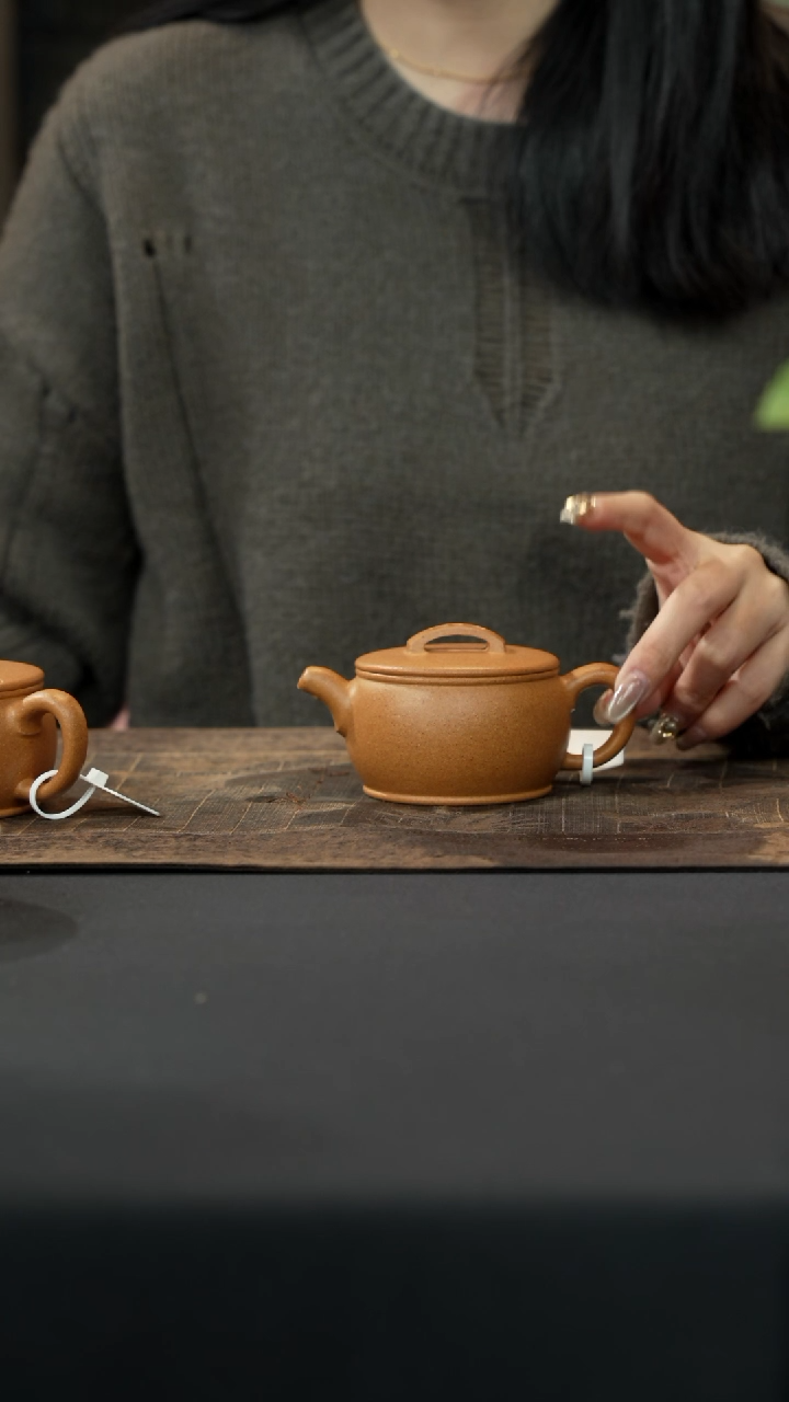 【闪购商品】紫砂茶壶黄降坡传统汉瓦160cc