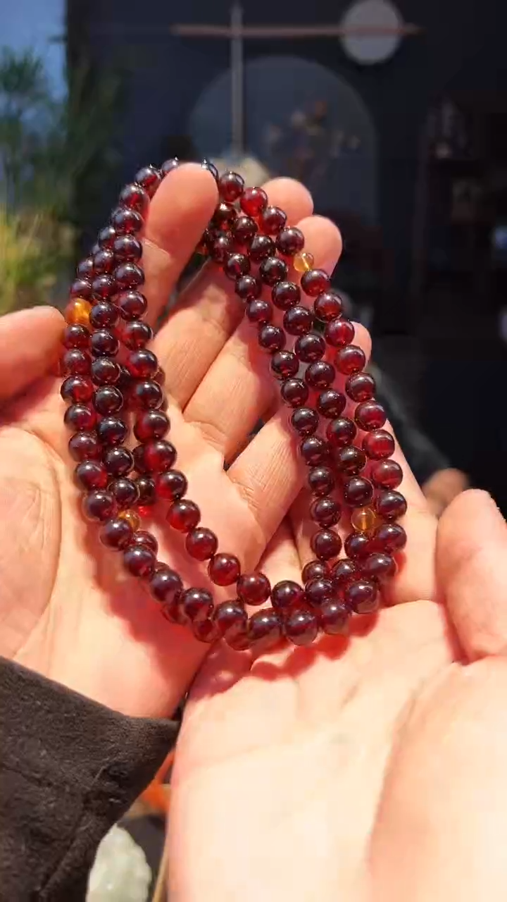 【闪购商品】琥珀手串未镶嵌8大+108(琥珀串)