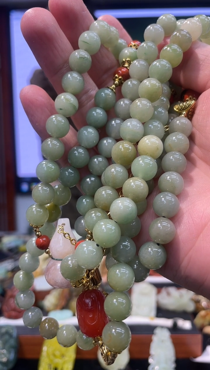 【闪购商品】石英质玉项链未镶嵌多样性发货*拍一发一