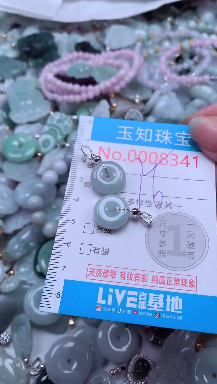 翡翠未镶嵌吊坠(不含链)8341