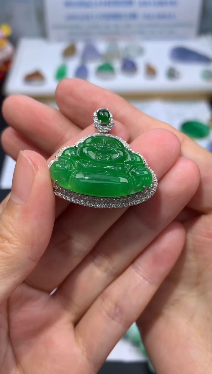 【闪购商品】定制翡翠18K金镶嵌模式推广期24小时鉴赏期