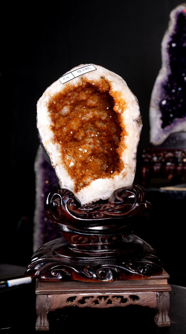 乌拉圭家居摆件天然玄关摆件《万花筒》高38宽25洞深21