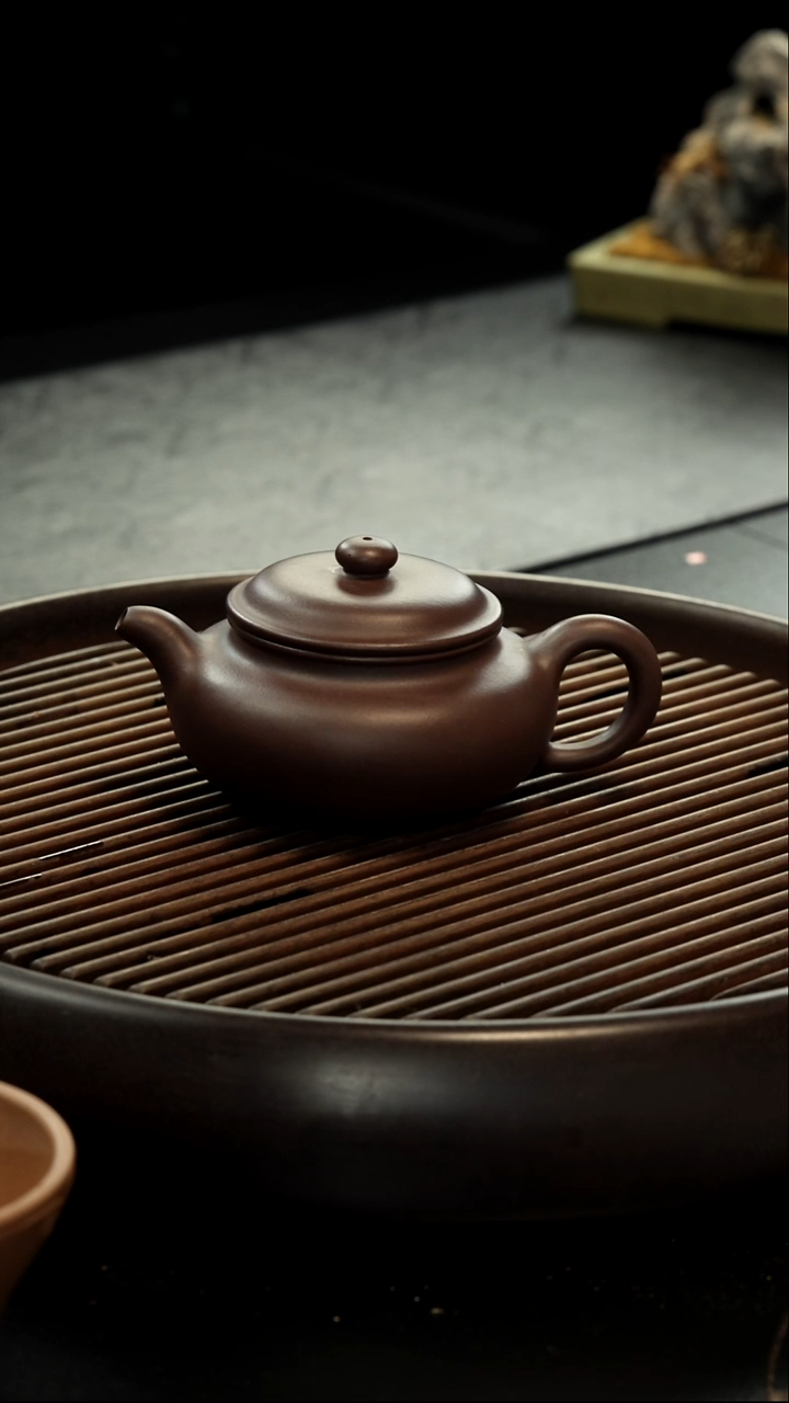 茶壶紫砂底槽清 大仿古壶