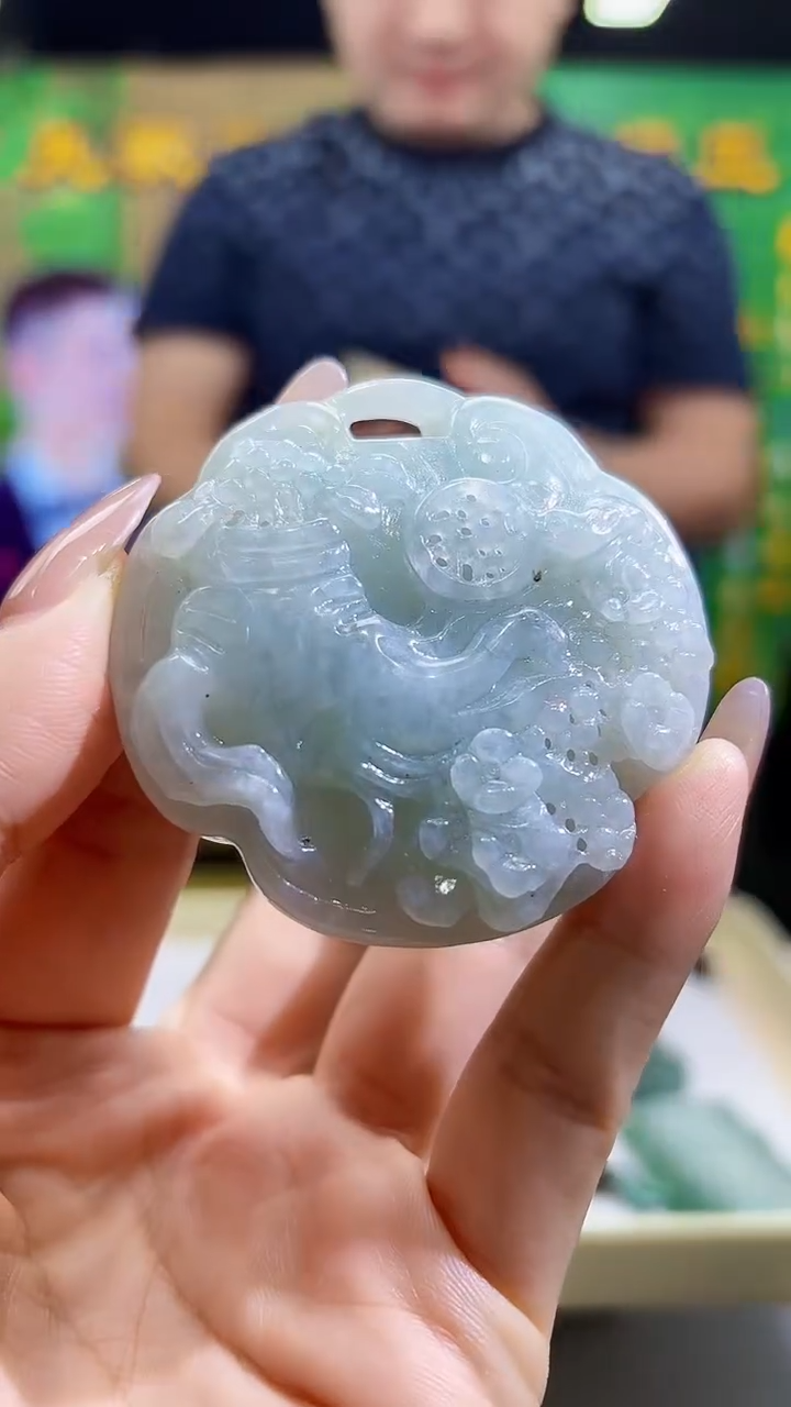 定制翡翠未镶嵌0612/Y/发其一件/