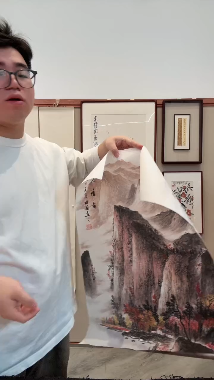 国画j周老师国画作品一件