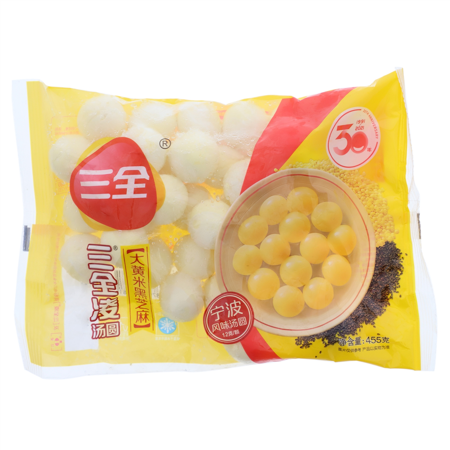 三全凌米黑芝麻三全凌汤圆455g 