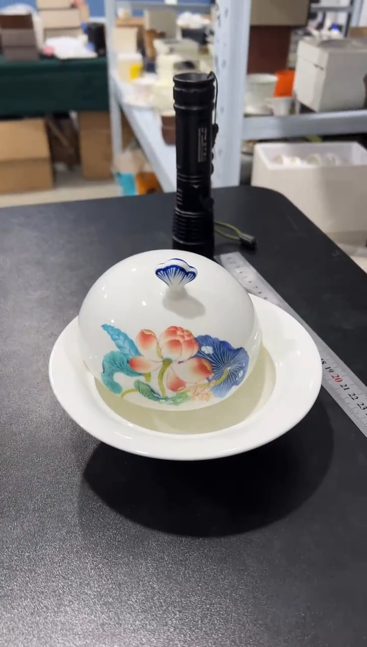 杯子骨瓷（简装）荷花炖盅（二型）