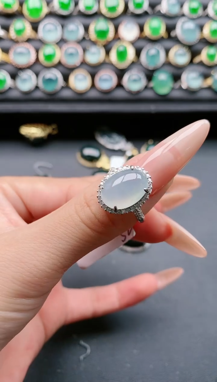 【闪购商品】翡翠戒指银S925镶嵌1111111