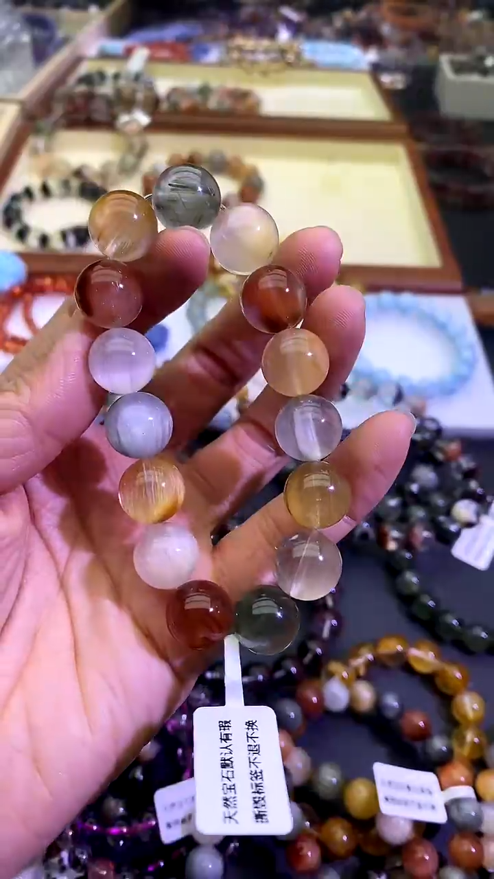 【闪购商品】水晶手链未镶嵌彩兔毛13+