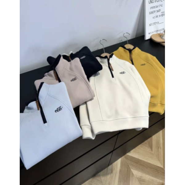 【加绒】男童女童半拉链卫衣6066