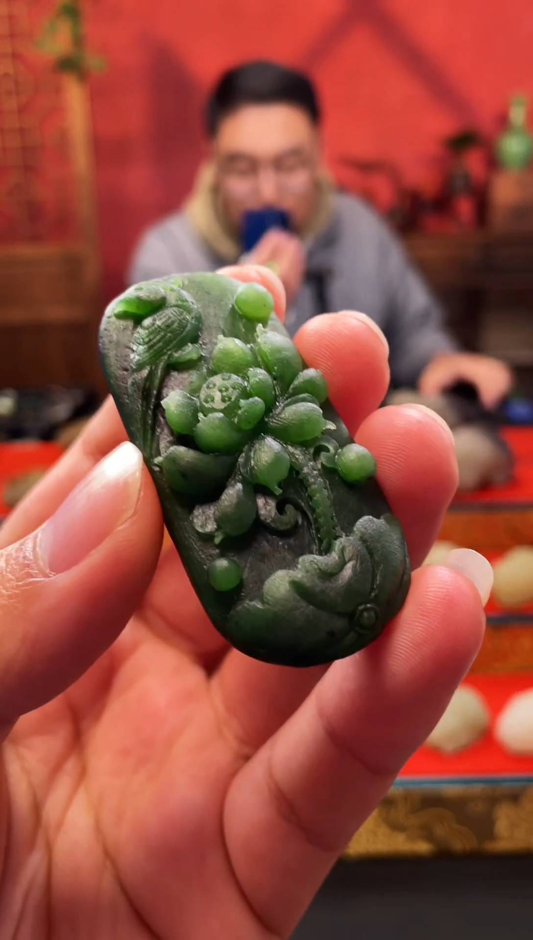 吊坠(赠链)未镶嵌和田玉山**水吊坠