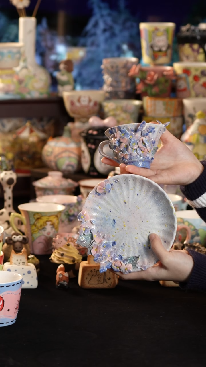 其他陶景德镇釉下彩手绘设计师款陶瓷