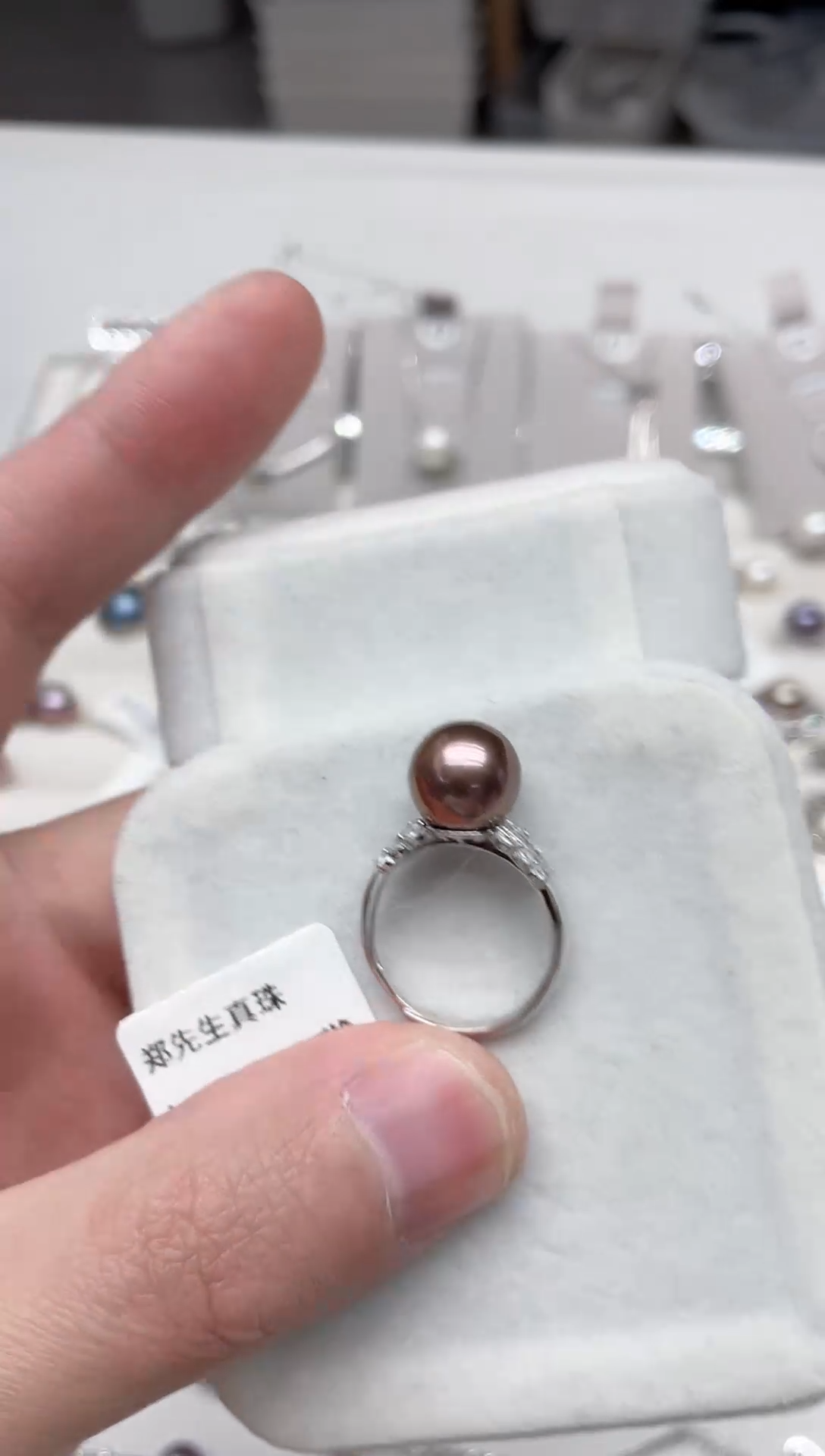 【闪购商品】淡水珍珠戒指银S925镶嵌戒指