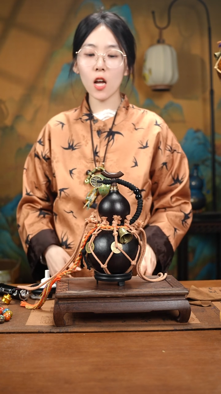 XY127网兜款大漆酒葫芦（现货现发）