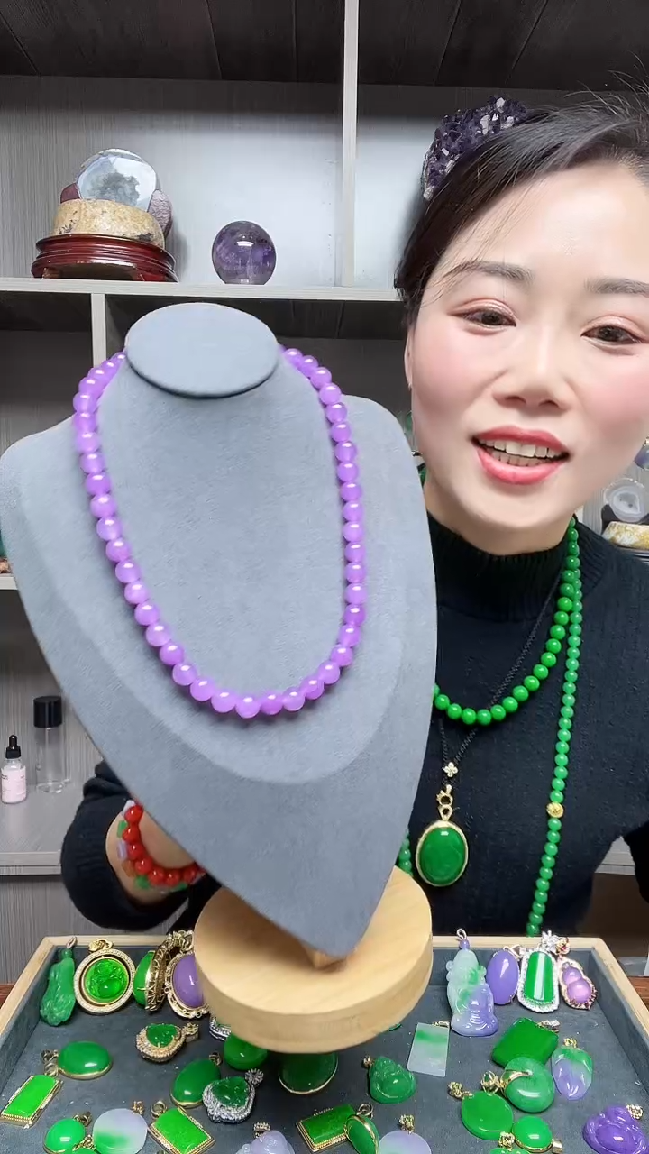 【闪购商品】翡翠项链14K金镶嵌项链