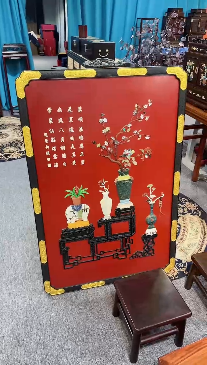 【闪购商品】黑酸枝木类成套家具挂屏