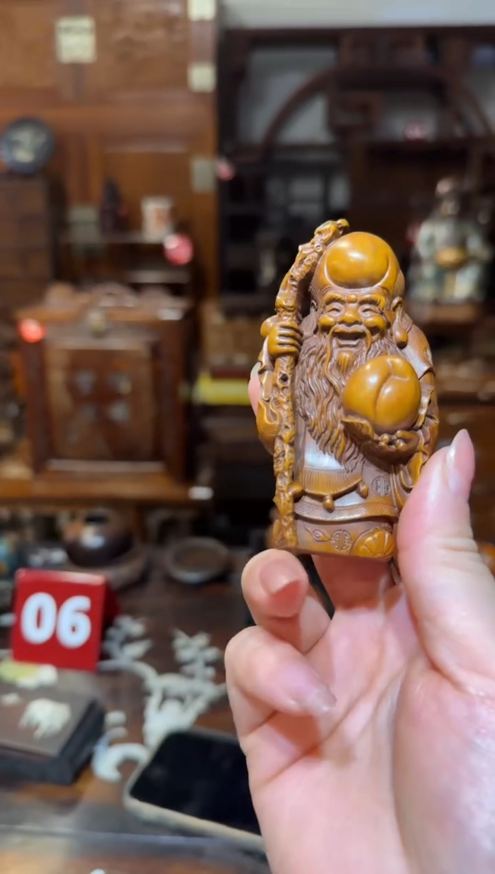 木木头款黄杨寿星公80