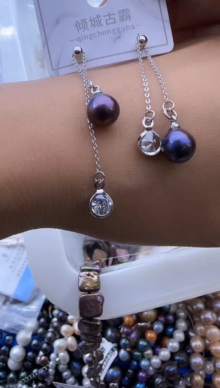 【闪购商品】淡水珍珠耳饰银S925镶嵌641