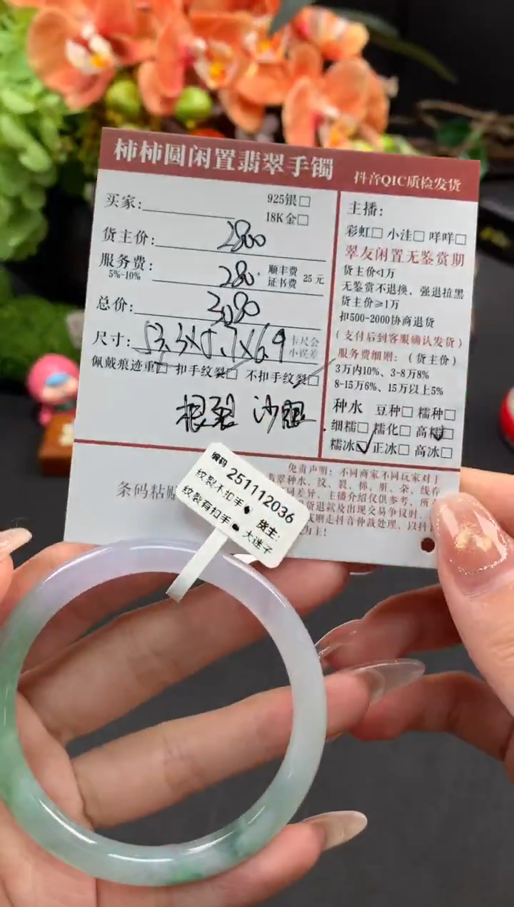 未镶嵌手镯翡翠姐姐251112036