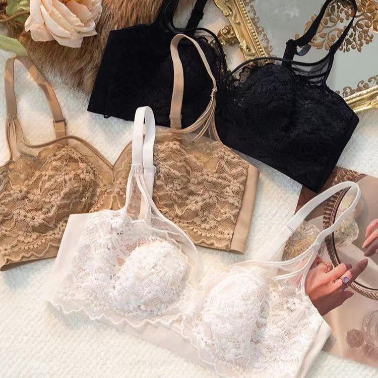 OHN/欧韩娜 蕾丝薄款内衣063小胸兔耳朵内衣