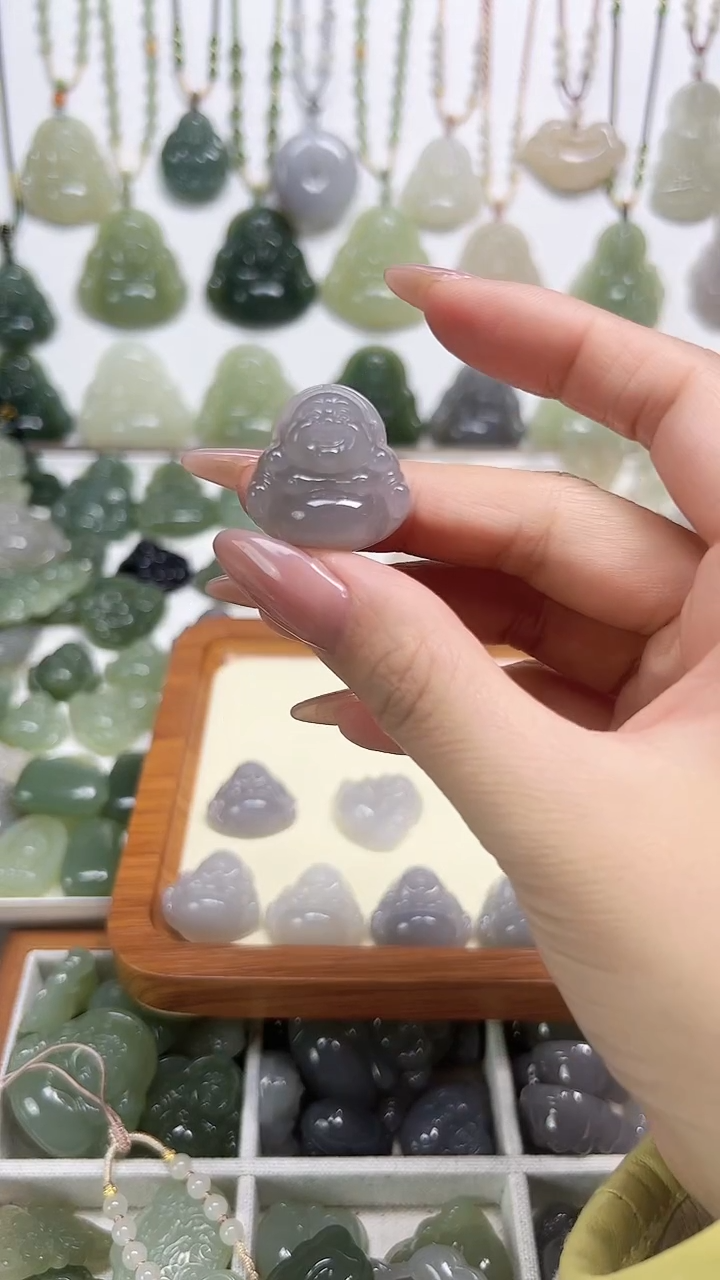 【闪购商品】和田玉（糖玉）颈饰未镶嵌紫佛公吊坠25