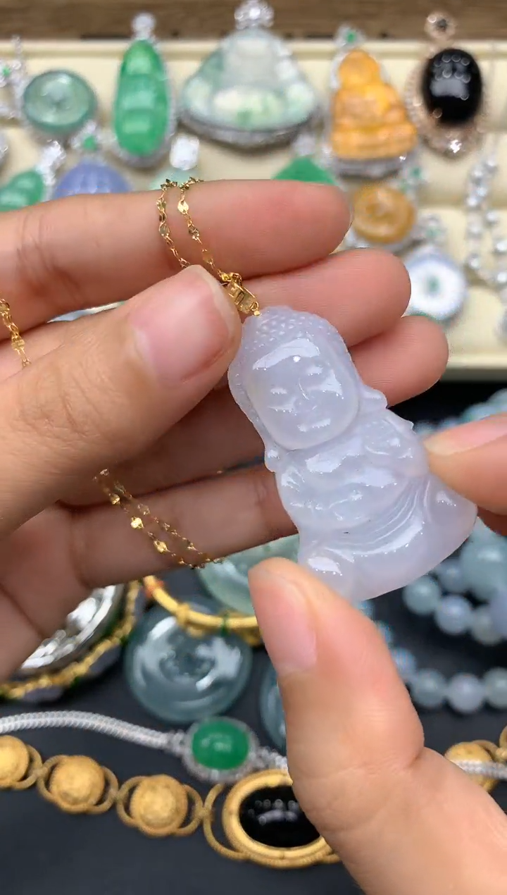【闪购商品】翡翠颈饰18K金镶嵌167-中国好珍宝