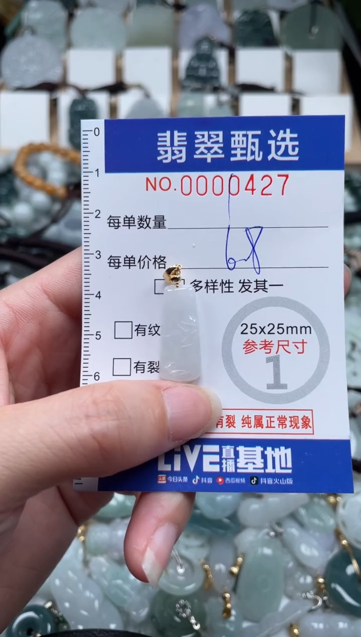翡翠未镶嵌颈饰00..0427