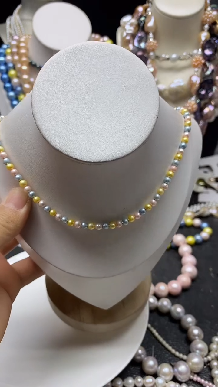 颈饰未镶嵌淡水珍珠多人