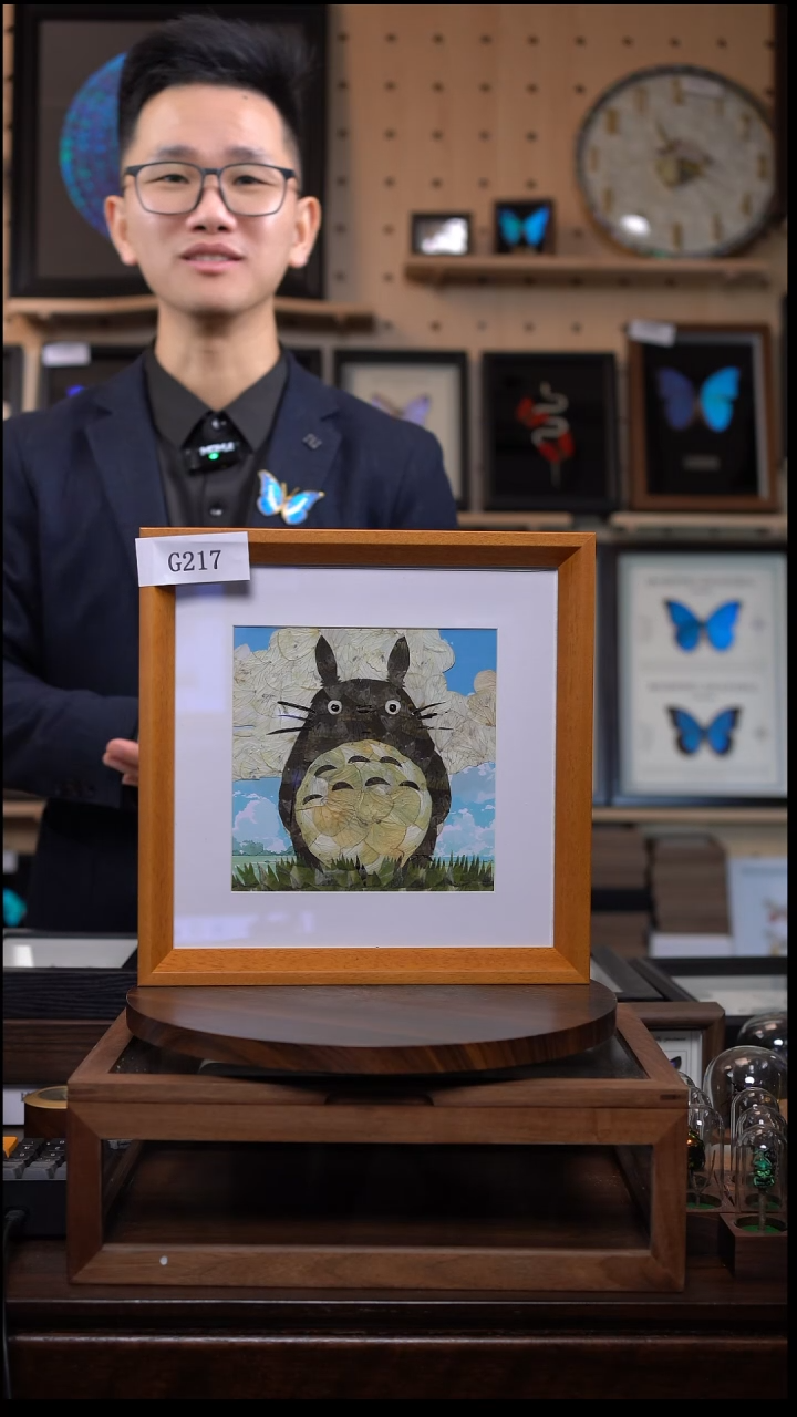 蝴蝶翅膀蝶翅画竞拍g217