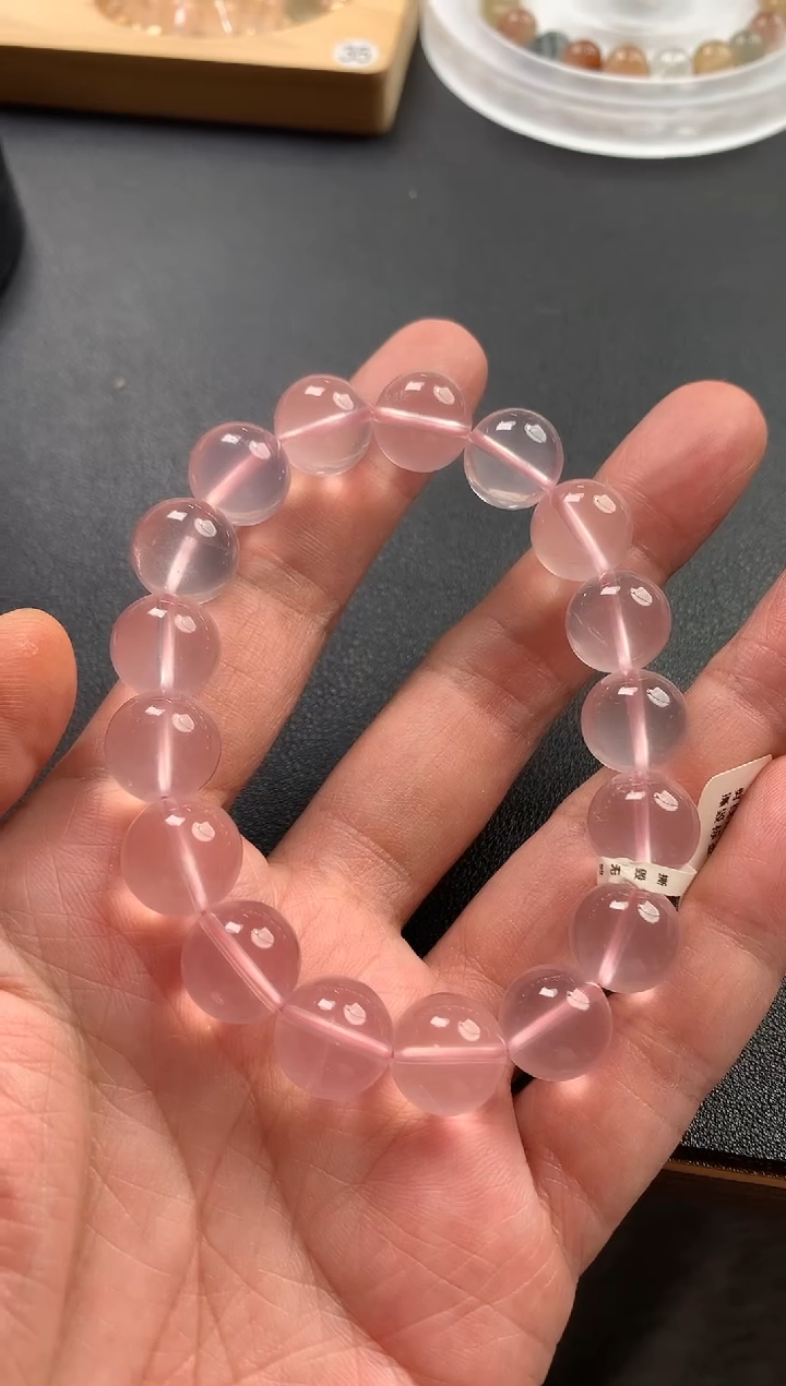 未镶嵌手串水晶天然顶顶马粉水晶手串