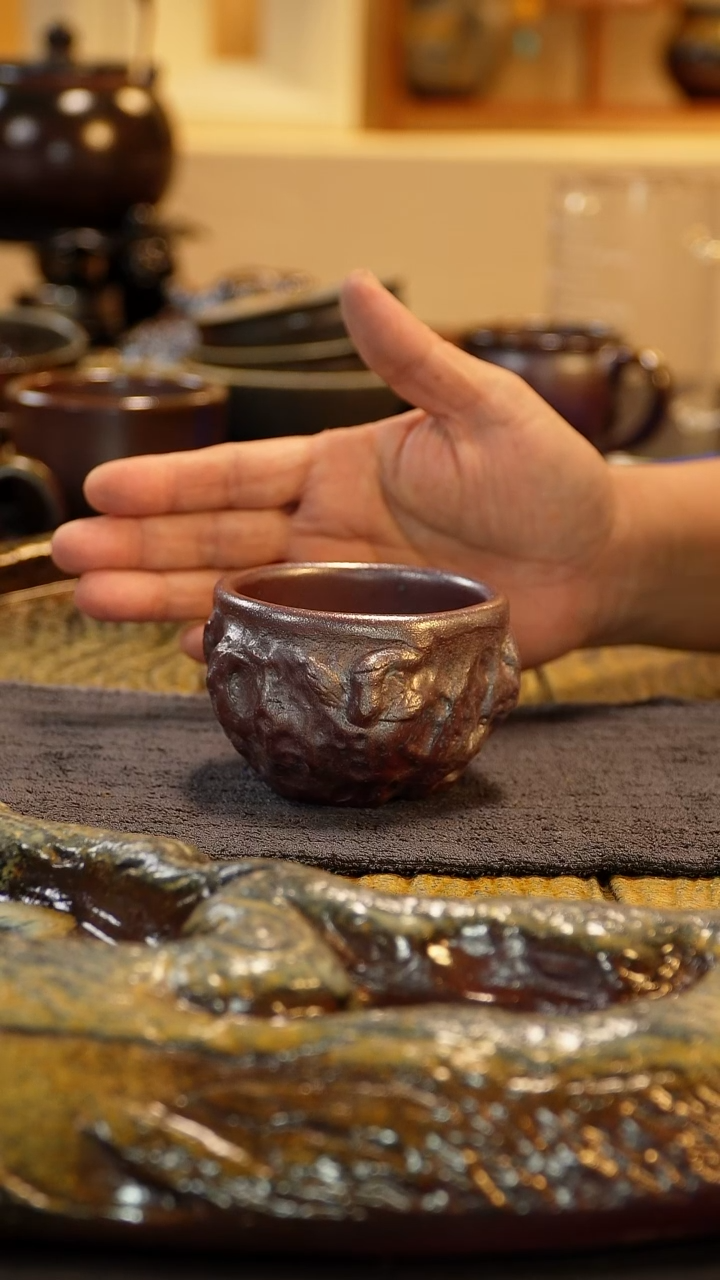 紫砂柴烧纯自然紫砂柴烧