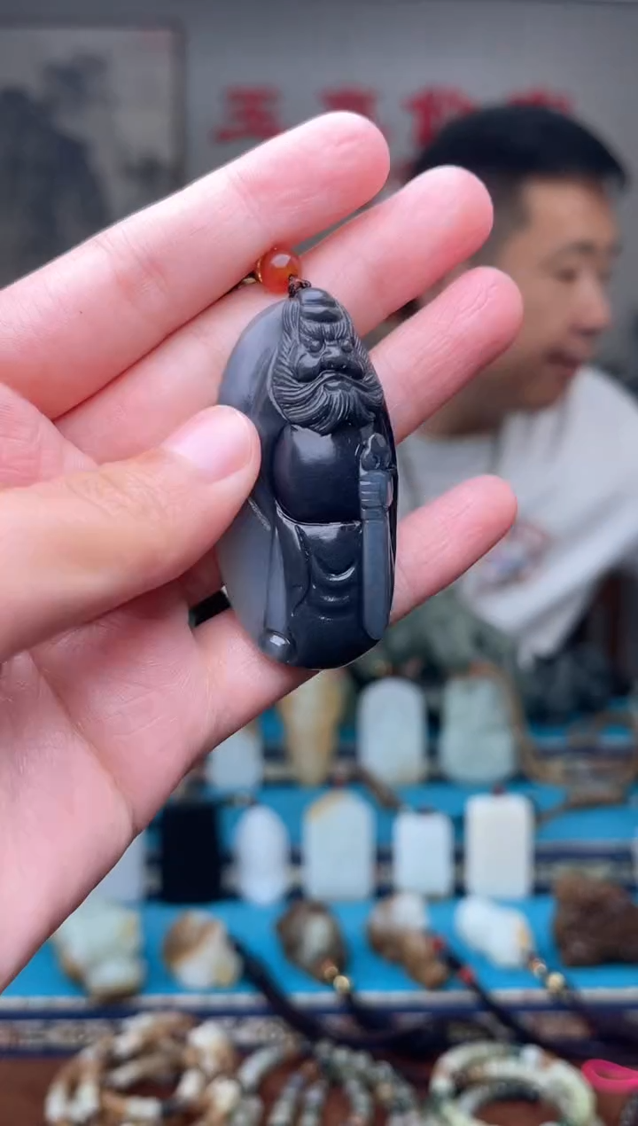 和田玉未镶嵌挂件1