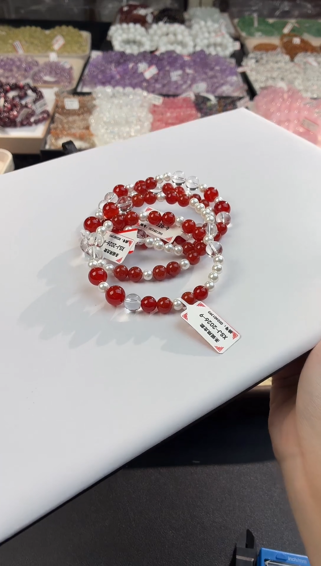 未镶嵌手链玛瑙/玉髓天然红玛瑙设计款手串