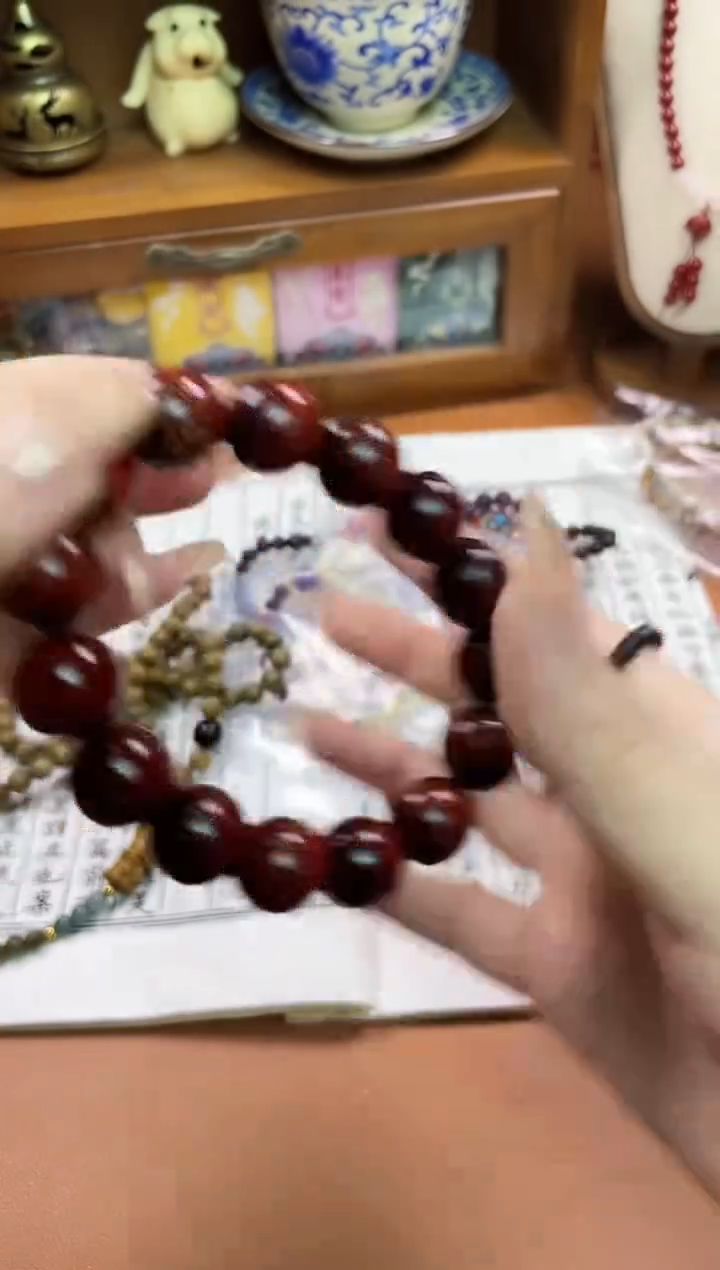 文玩核桃手串菩提木质串珠手串/多发性其一/不带盒子