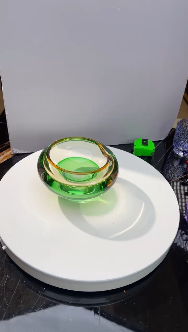 【闪购商品】摆件AJ01032茶金色配绿色烟灰缸