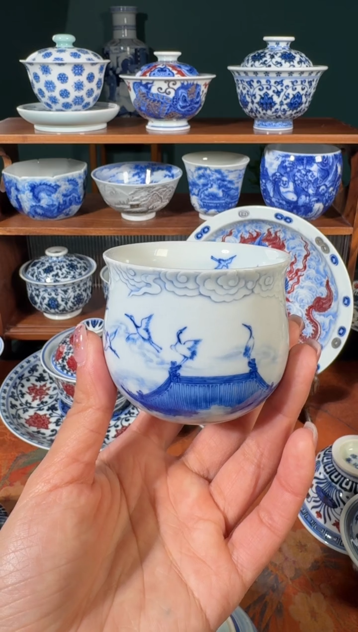 【闪购商品】杯云山片玉瑞鹤图福袋杯