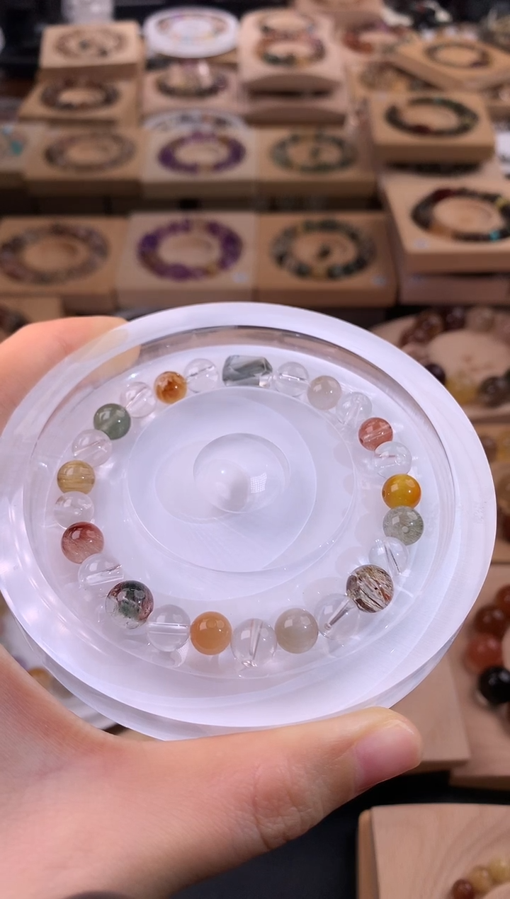 未镶嵌手串水晶?***火天然水晶手串