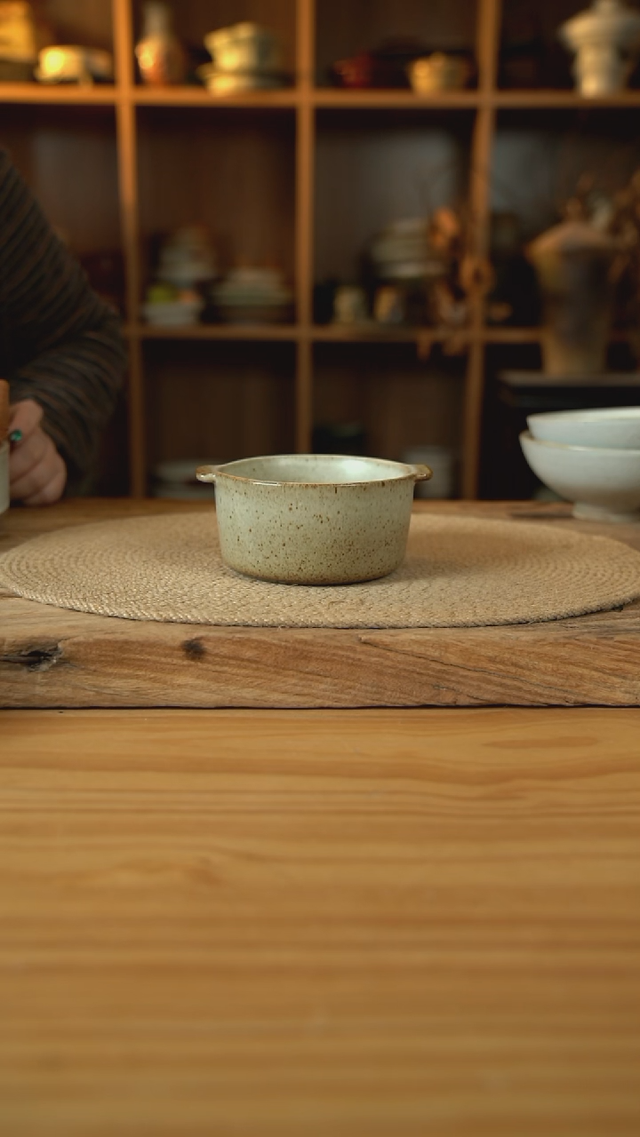 奶奶系列的双耳早餐碗1个