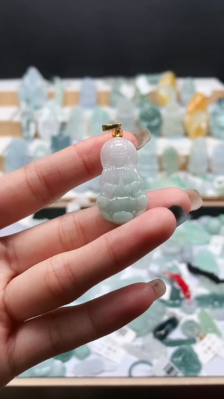 吊坠(不含链)未镶嵌翡翠1观音