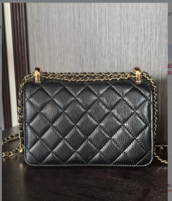 507黑色早春新款时尚百搭潮流精致斜挎链条戴妃包