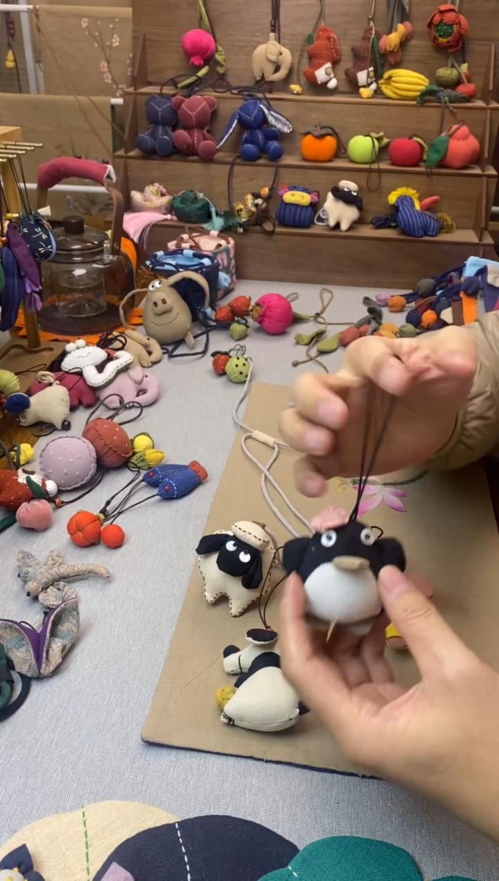 布艺企鹅 挂件配件