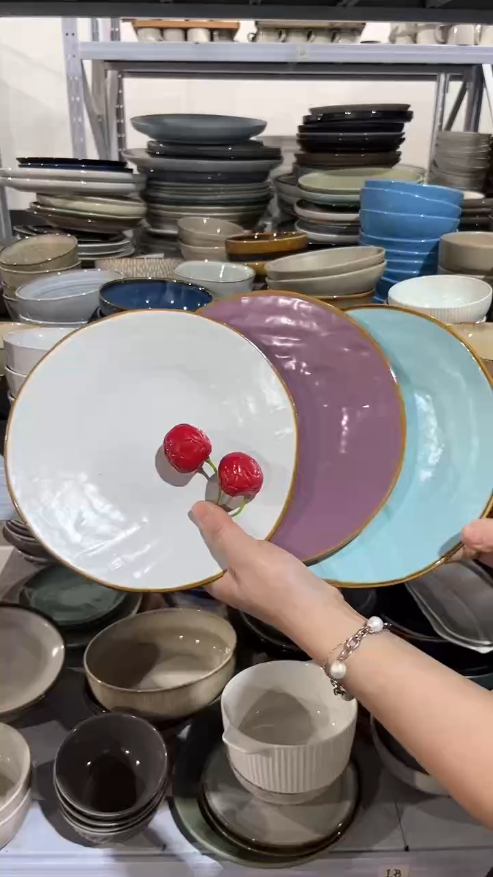 【闪购商品】瓷片外贸尾货瑕疵满20包邮X3 小盘组合