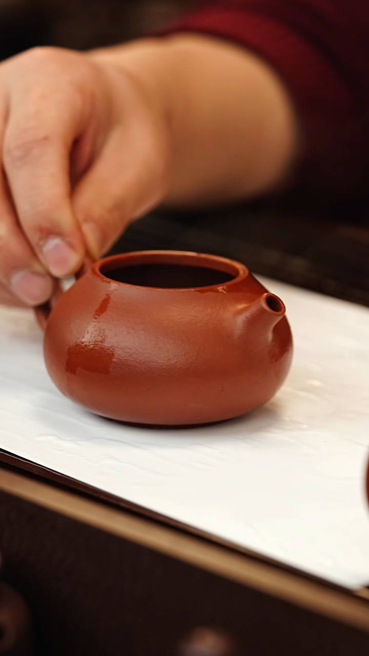 茶壶紫砂南**在砂朱全手工红桃